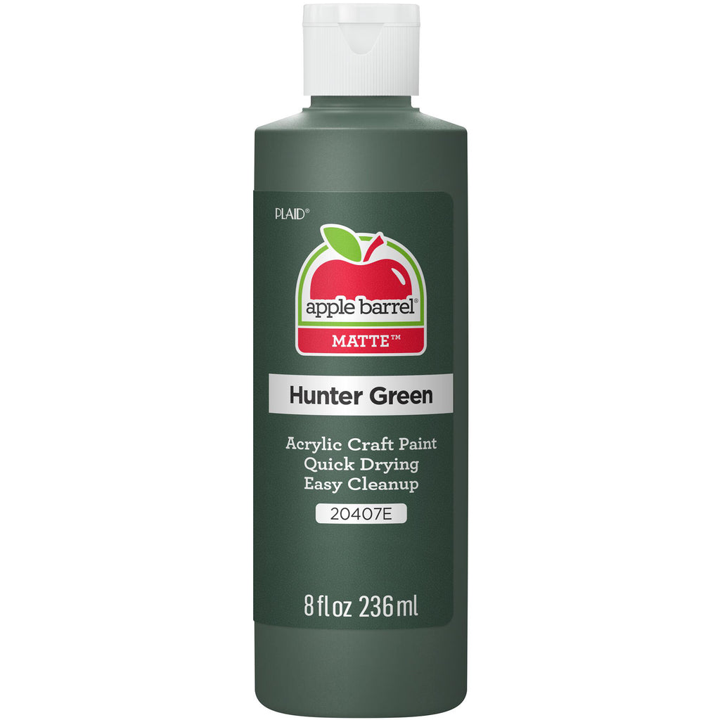 Acrylic Paint Matte Hunter Grn 8oz Apple Barrel