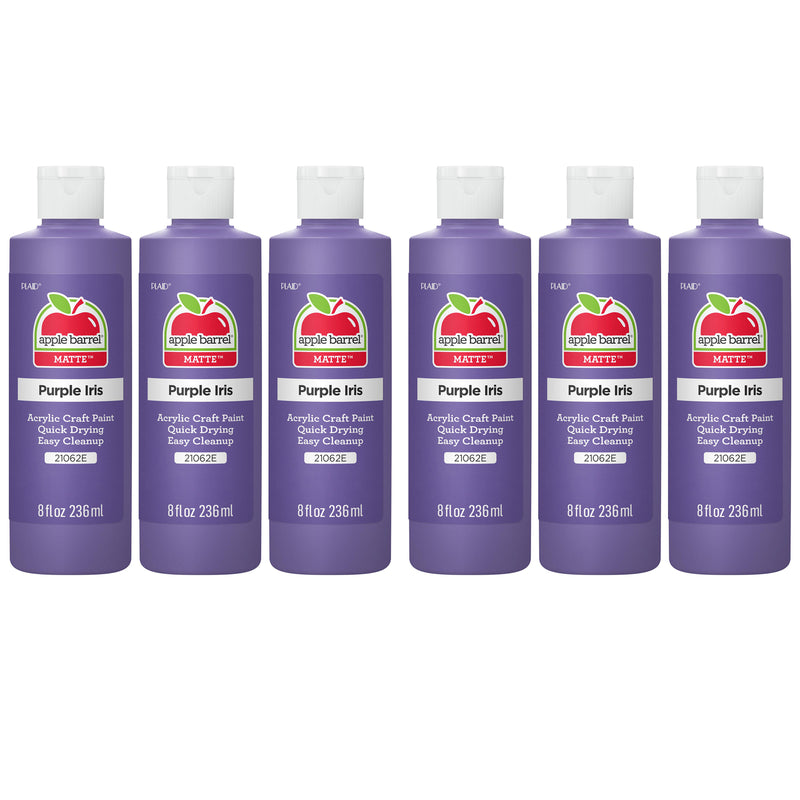 Acrylic Paint Matte, 8oz., Purple Iris, Pack of 6