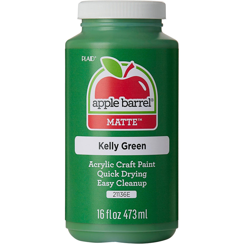 Acrylic Paint Matte Kelly Grn 16oz Apple Barrel