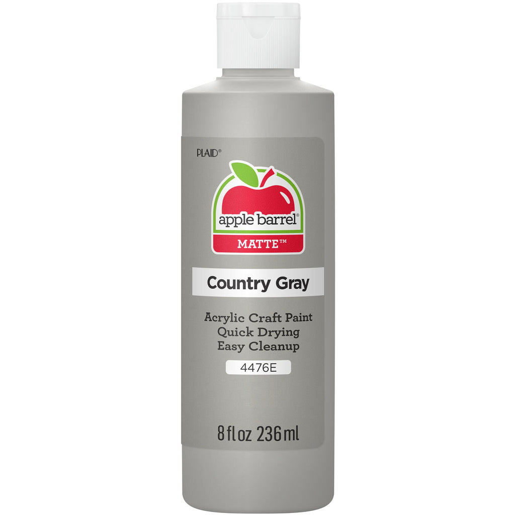Acrylic Paint Matte Country Gry 8oz Apple Barrel