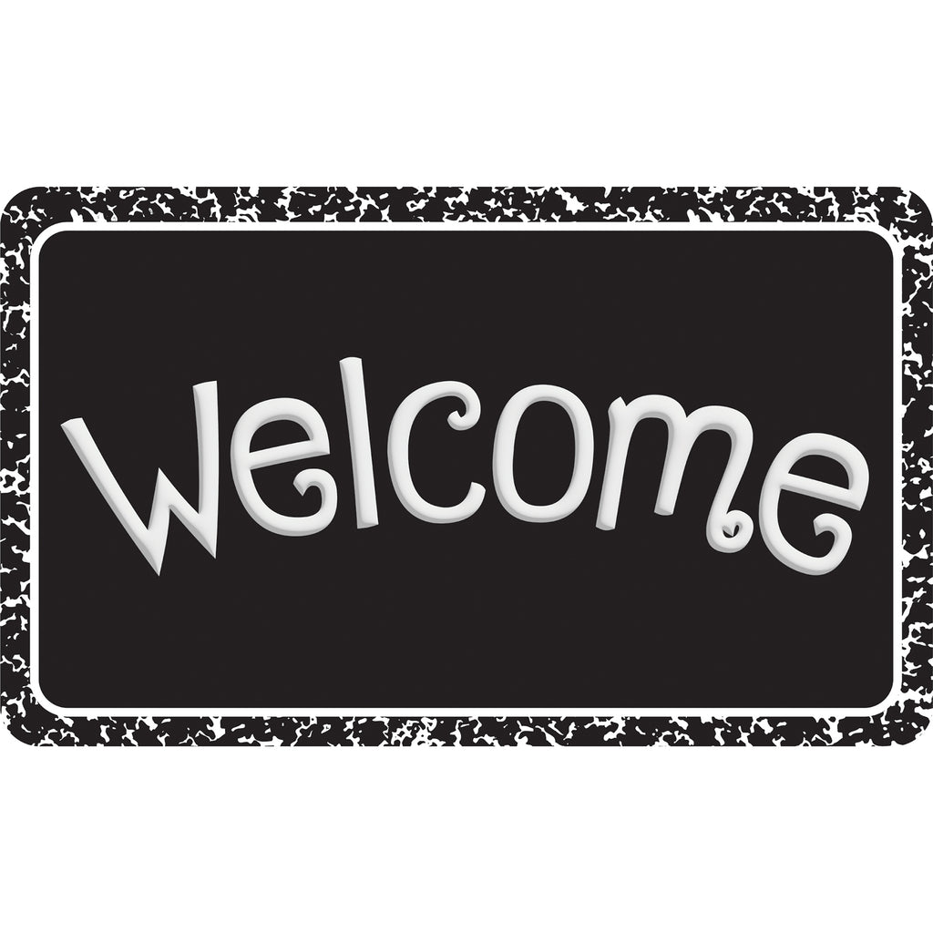 The Original Fun Mat™, Welcome Mat, 18" x 30", Black Composition Welcome
