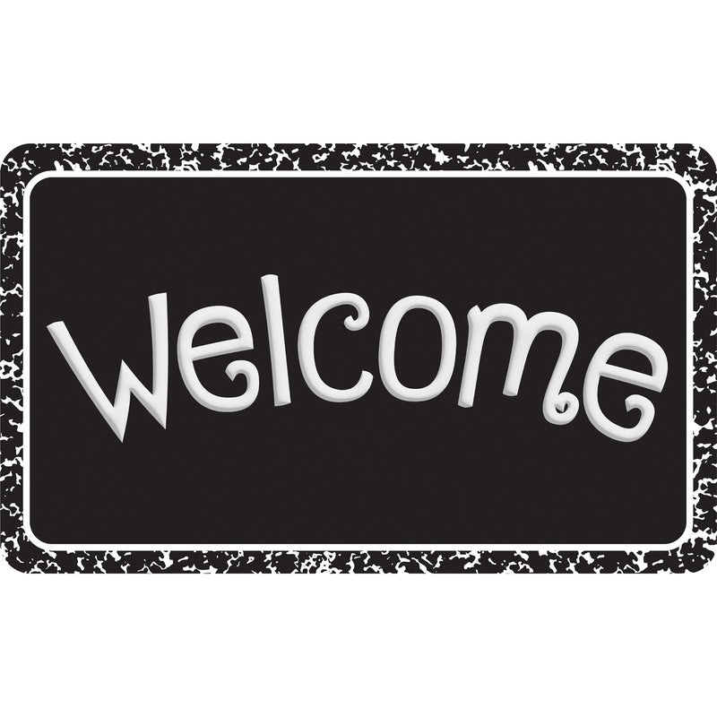 The Original Fun Mat™, Welcome Mat, 18" x 30", Black Composition Welcome
