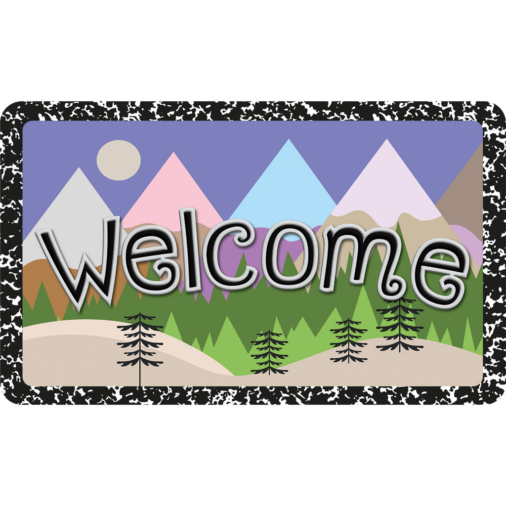 The Original Fun Mat™, Welcome Mat, 18" x 30", Magic Mountains Welcome