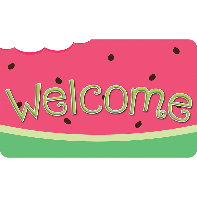 The Original Fun Mat™, Welcome Mat, 18" x 30", Watermelon Welcome