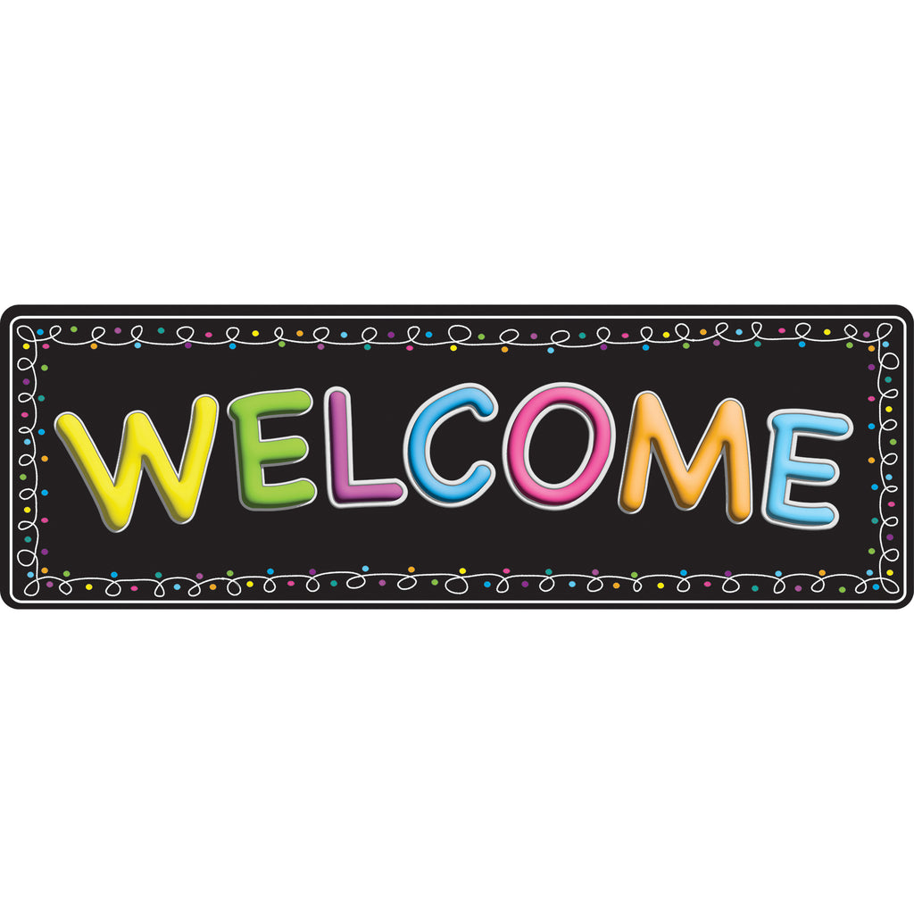 The Original Fun Mat™, Mat Runner, 15.5" x 47", Welcome Chalk Loops