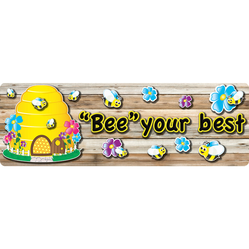 The Original Fun Mat™, Mat Runner, 15.5" x 47", Bee Themed Positive Sayings