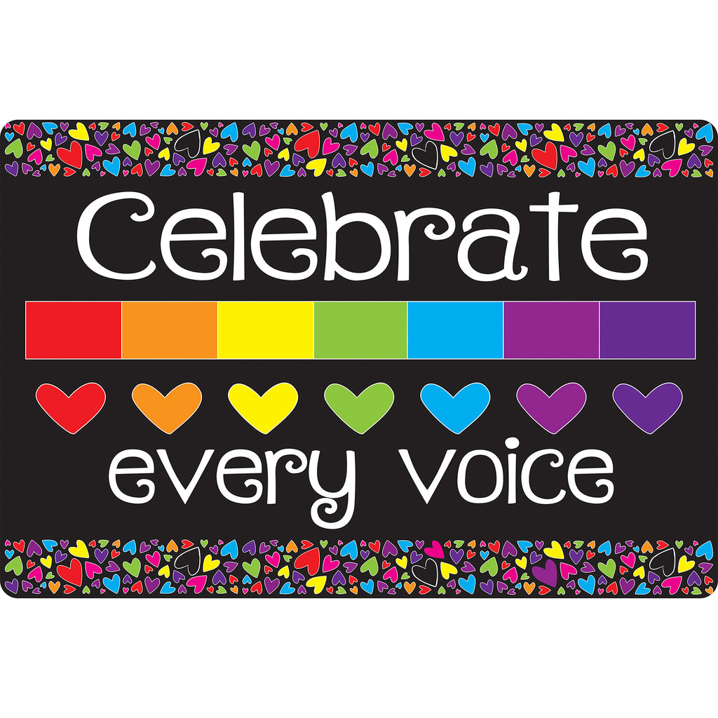 Welcome Mat Mini Hearts Celebrate Every Voice