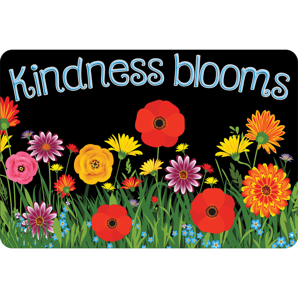The Original Fun Mat™, Welcome Mat, 15.5" x 23.5", Kindness Poppy Welcome