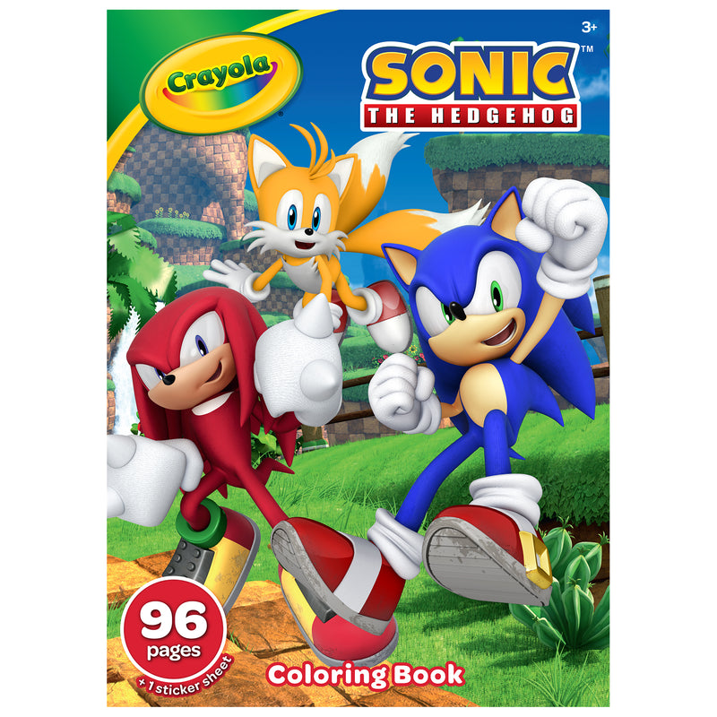 Sonic the Hedgehog Coloring Book, 96 Coloring Pages, Pack of 8