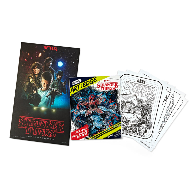 Art with Edge Stranger Things Coloring Book, 28 Coloring Pages, Pack of 2