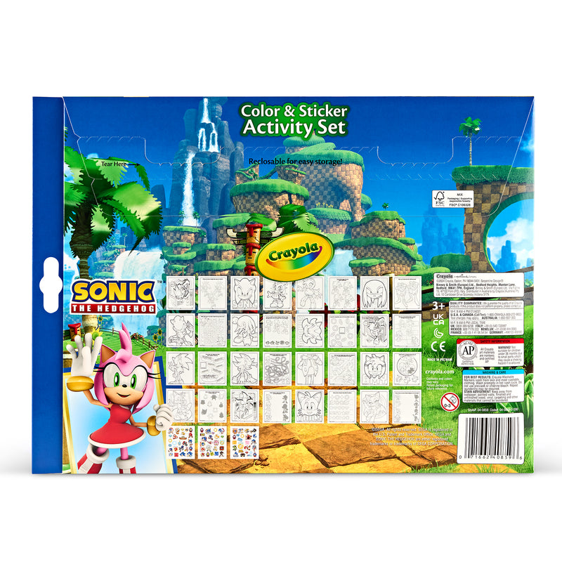 Color & Sticker Activity Set, Sonic, 2 Sets