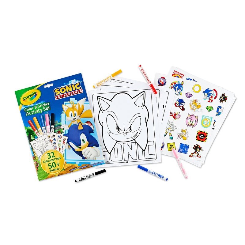 Color & Sticker Activity Set, Sonic, 2 Sets