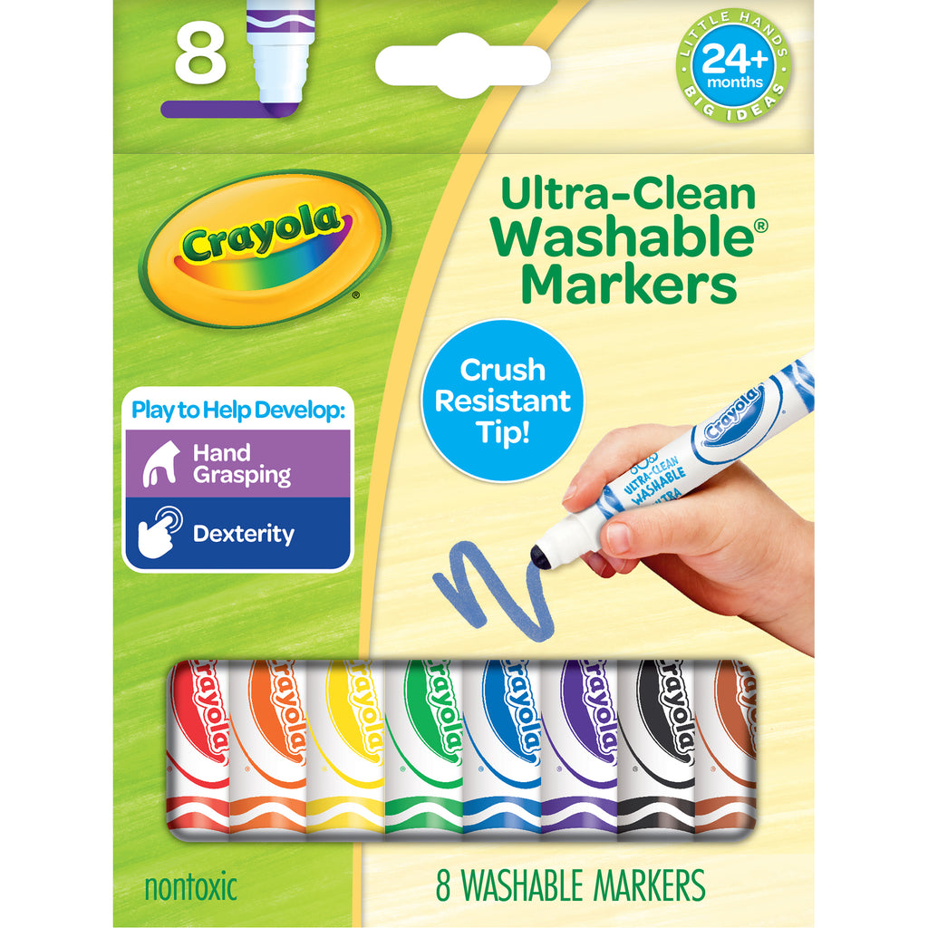 Toddler Markers 8ct Crush Resistant
