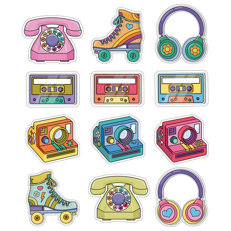 Retro Remix Cutouts, 36 Per Pack, 6 Packs