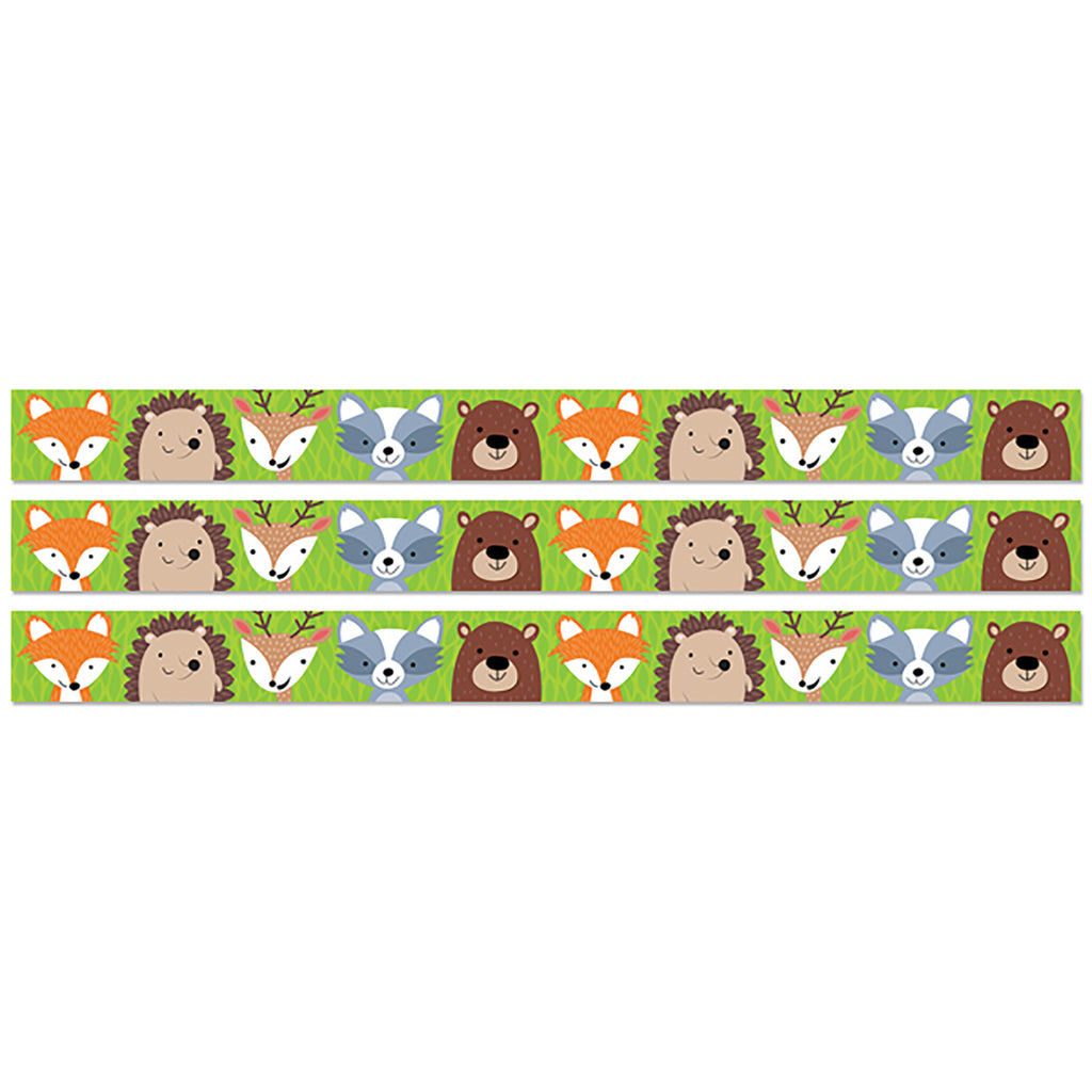 Woodland Animals EZ Border, 48 Feet Per Pack, 3 Packs
