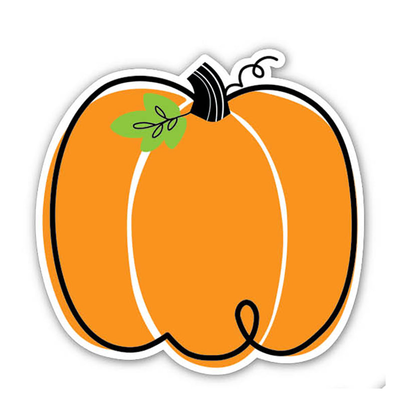 Core Décor Doodle Pumpkin 6" Designer Cut-Outs, 36 Per Pack, 3 Packs