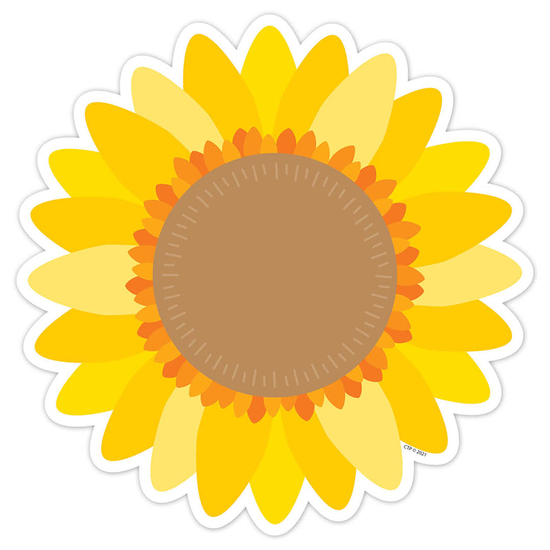 Sunflower 6" Designer Cut-Outs, 36 Per Pack, 3 Packs