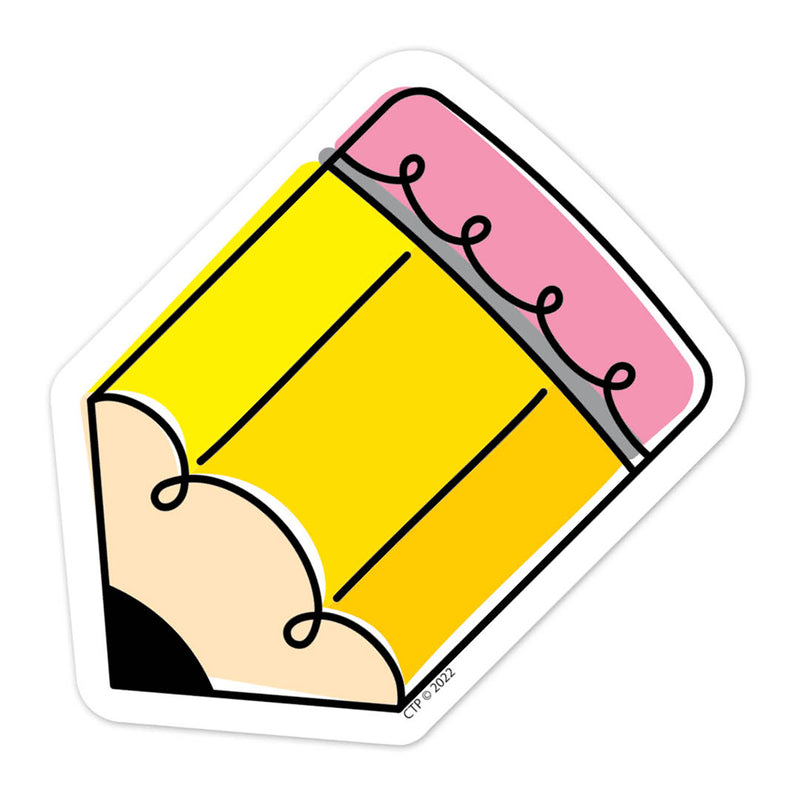 Core Décor Doodle Pencil 3" Designer Cut-Outs, 36 Per Pack, 3 Packs