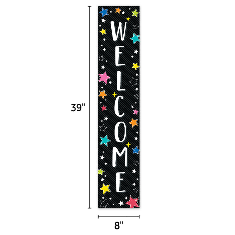 Star Bright Welcome Banner, 8" x 39", Pack of 3