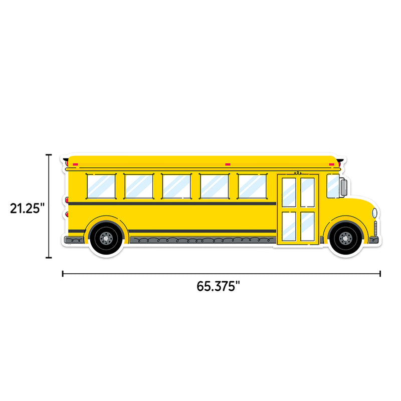 Core Decor School Bus Giant Banner, 65-3/8" x 21-1/4"