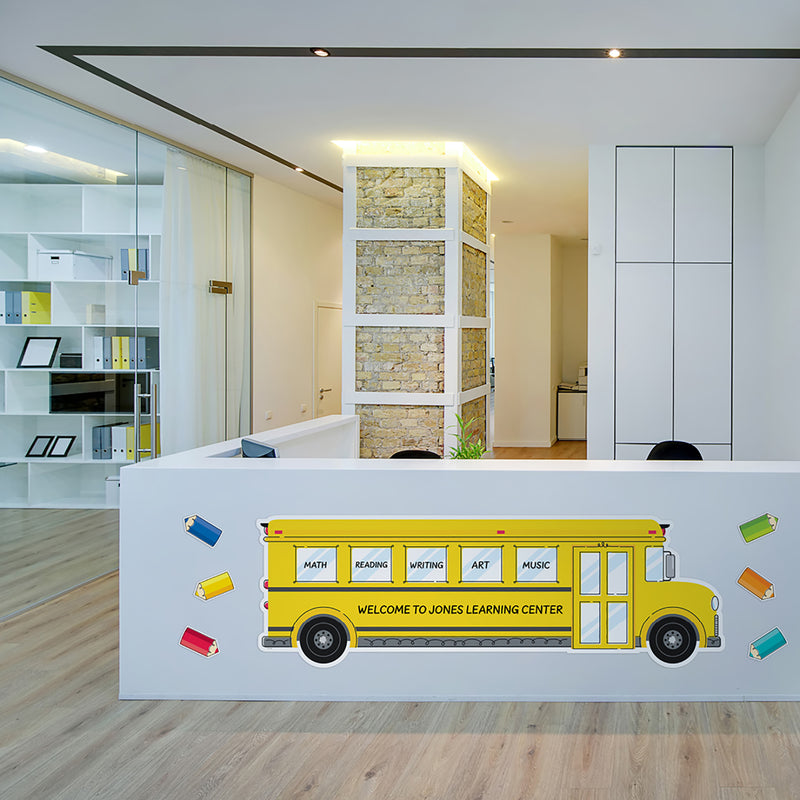 Core Decor School Bus Giant Banner, 65-3/8" x 21-1/4"