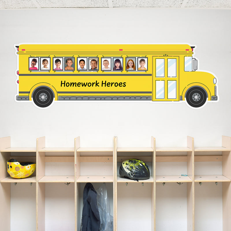 Core Decor School Bus Giant Banner, 65-3/8" x 21-1/4"