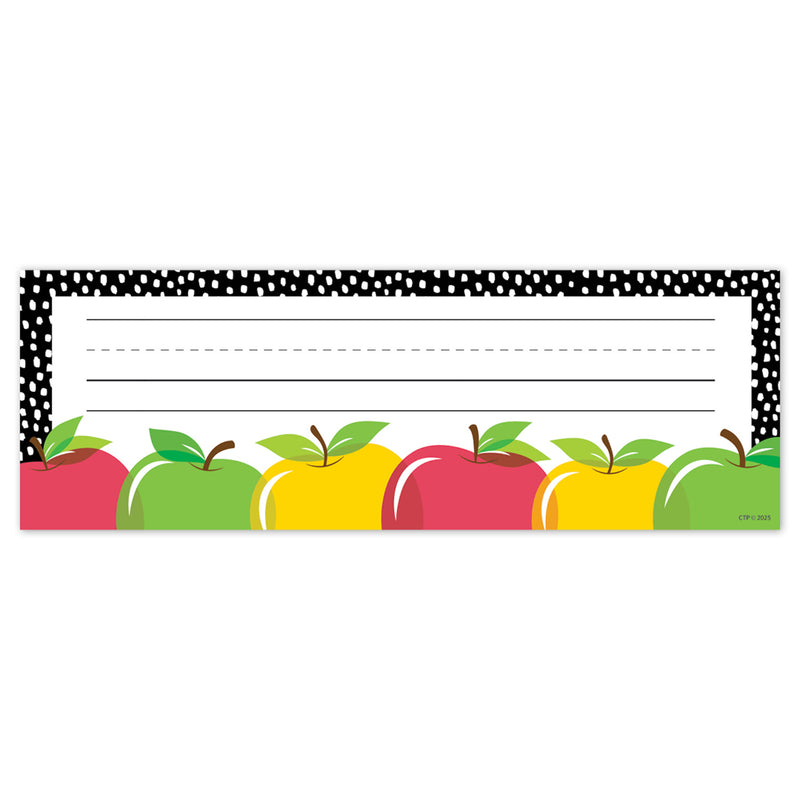 Apple Time Name Plates, 36 Per Pack, 3 Packs