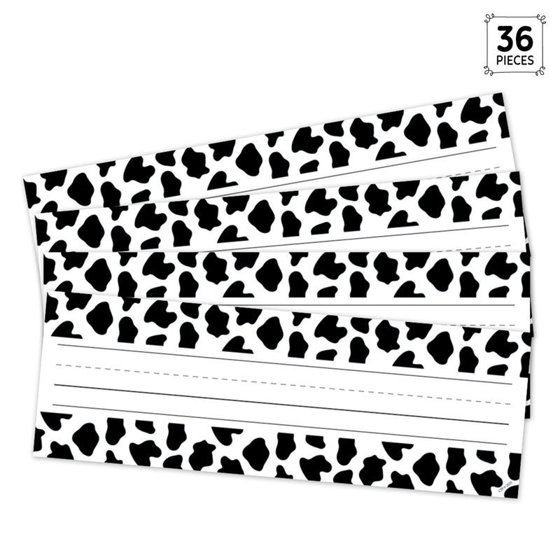 Farm Friends Cow Print Name Plates, 36 Per Pack, 3 Packs