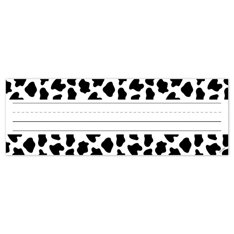 Farm Friends Cow Print Name Plates, 36 Per Pack, 3 Packs