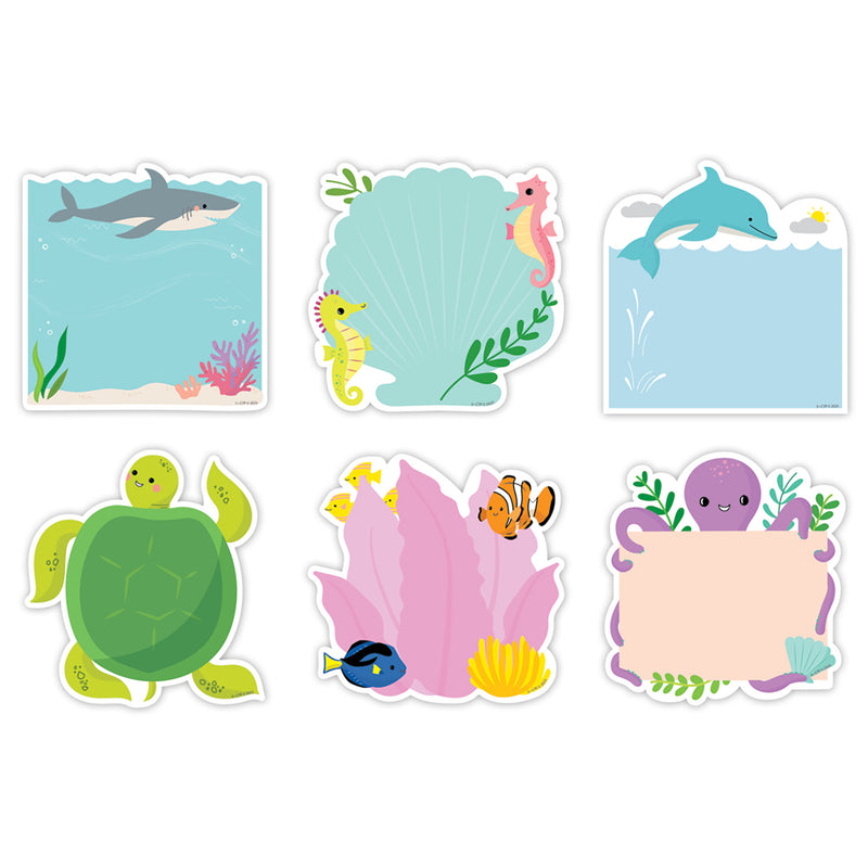 Sea Friends 6" Designer Cut-Outs, 36 Per Pack, 3 Packs
