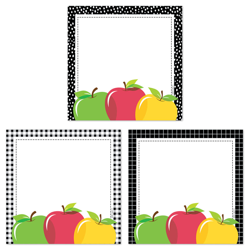 Apple Time Apple Cards 6" Designer Cut-Outs, 36 Per Pack, 3 Packs