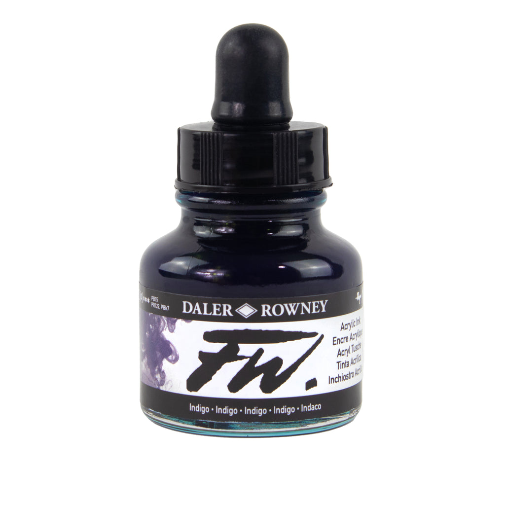 Fw Acrylic Ink Indigo 29.5ml Daler-rowney