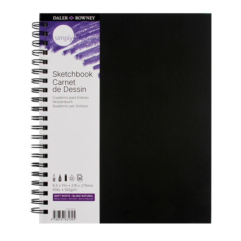 Simply Sketchbook 8.5x11in 80shts Soft White