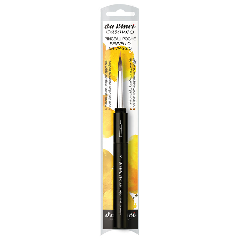 CASANEO Travel Pocket Liner, Synthetic, Watercolor, Double Section, Series 1599TP, Size 8