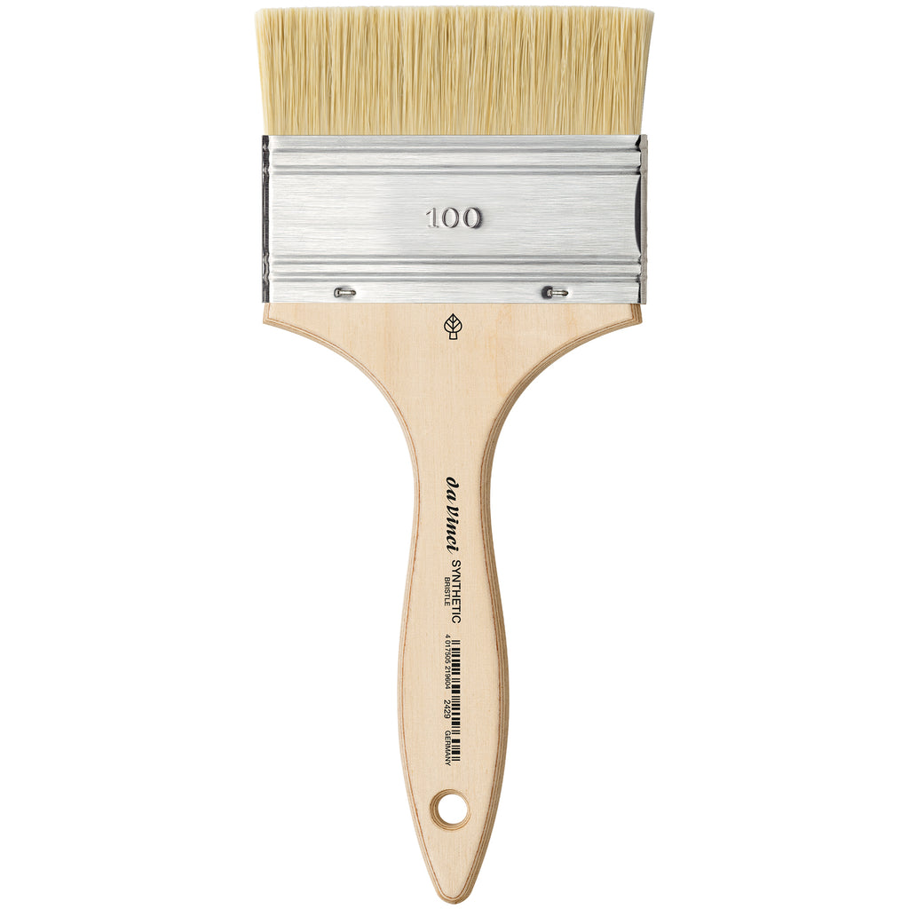 SYNTHETIC Mottler Brush, Natural Hog, Acrylic & Oil, Flat, Series 2429, Size 100