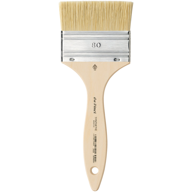 SYNTHETIC Mottler Brush, Natural Hog, Acrylic & Oil, Flat, Series 2429, Size 80