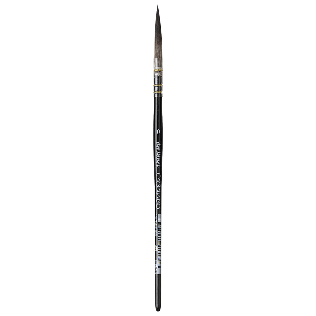 CASANEO Quill Liner, Extra Soft Synthetic, Watercolor, Long Tip, Series 490, Size 0