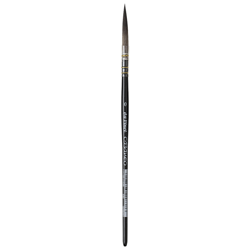 CASANEO Quill Liner, Extra Soft Synthetic, Watercolor, Long Tip, Series 490, Size 0