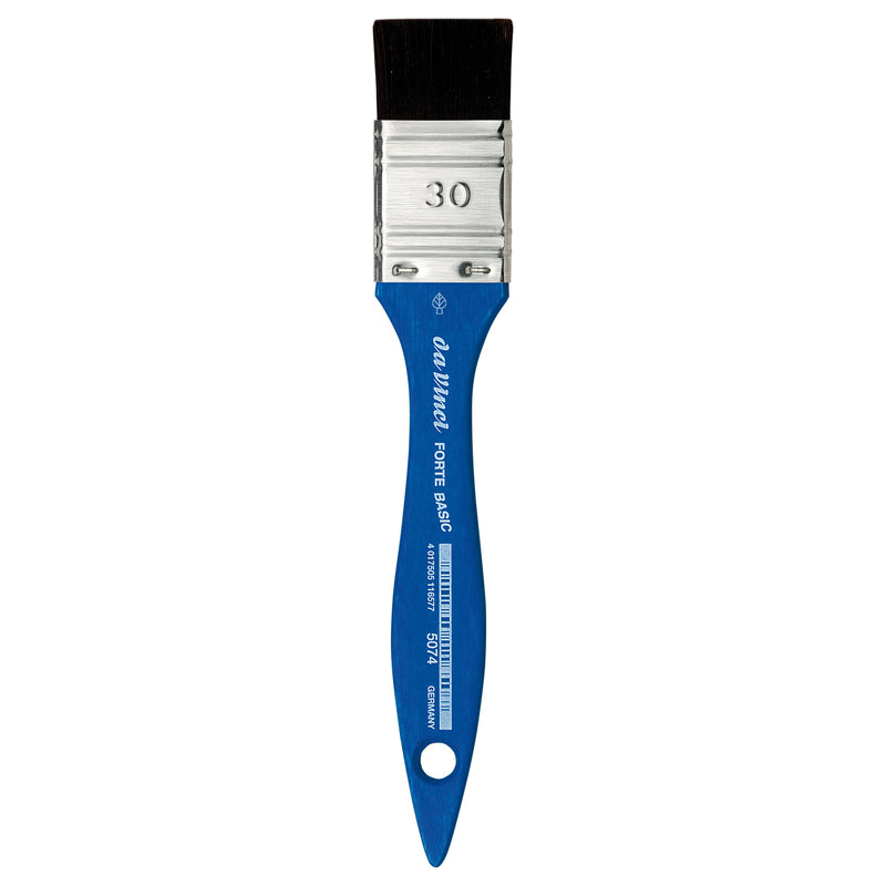 FORTE BASIC Mottler Brush, Synthetic, Acrylic, Flat, Series 5074, Size 30