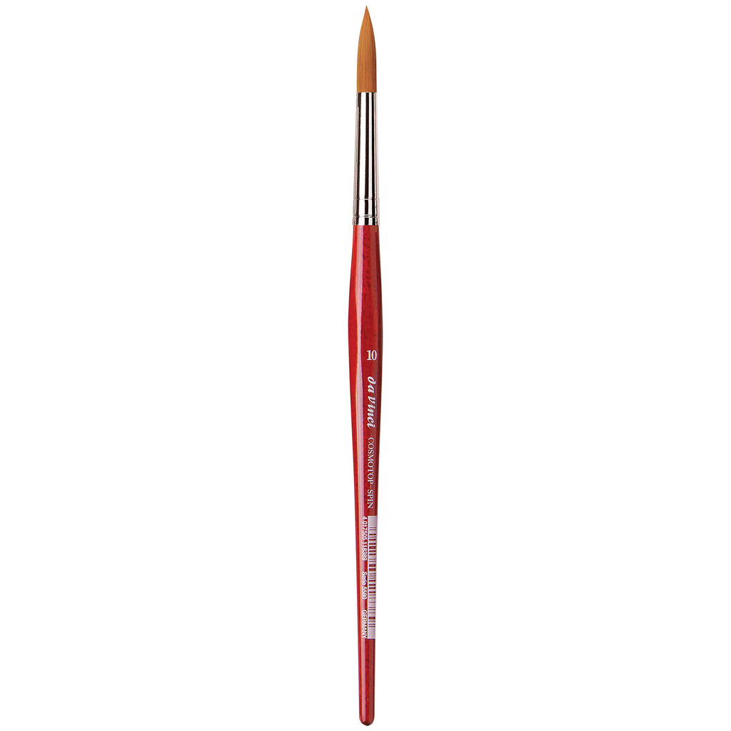 COSMOTOP-SPIN Silkpainting Brush, Synthetic, Watercolor, Round, Size 10