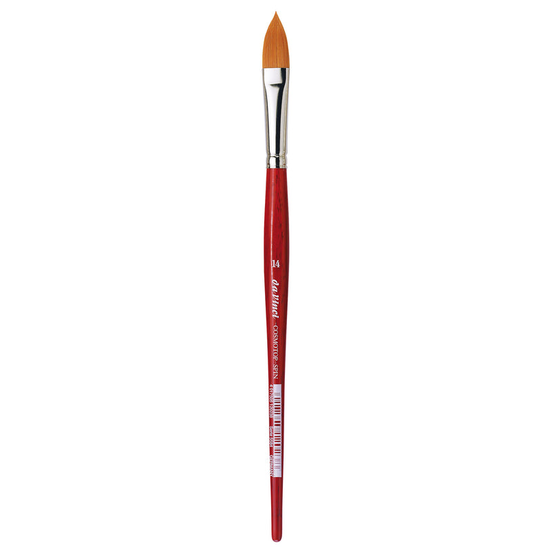 COSMOTOP-SPIN Silkpainting Brush, Synthetic, Watercolor, Oval-Pointed, Size 14