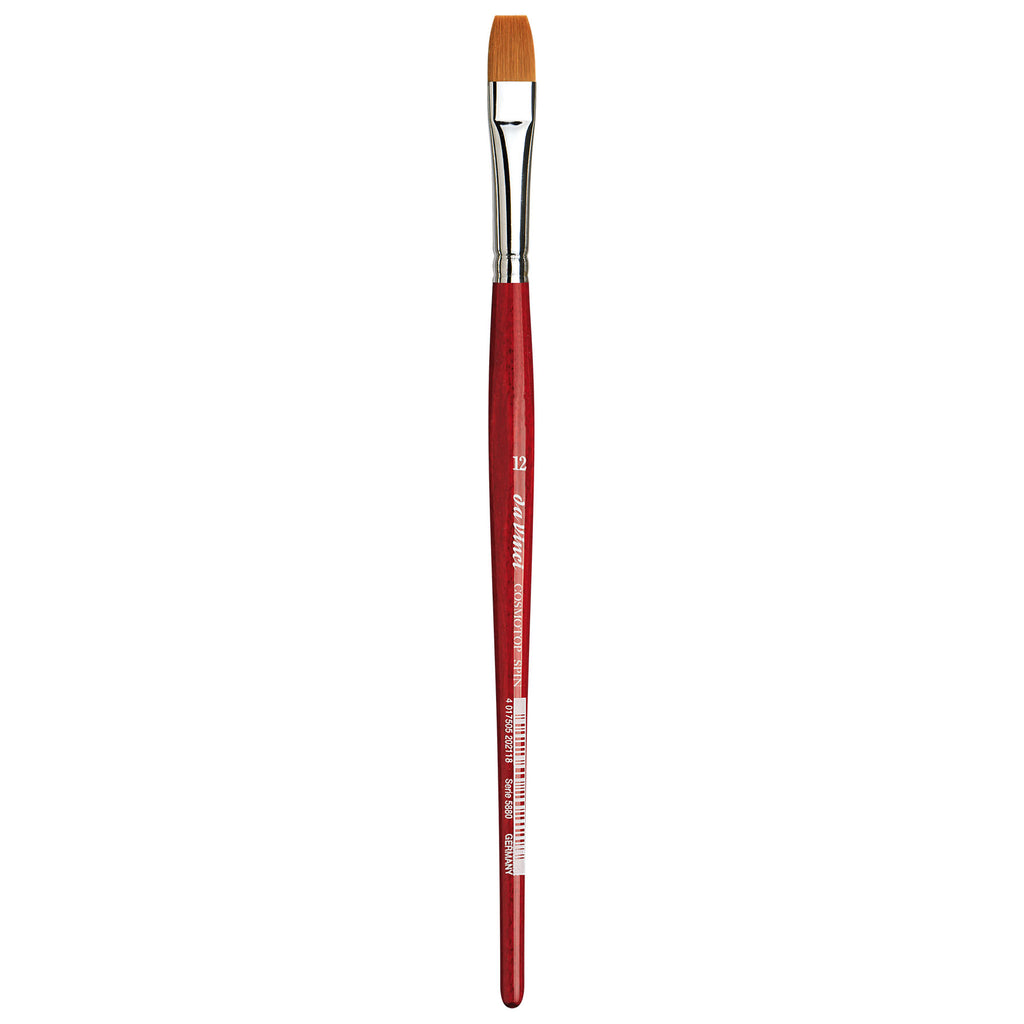 COSMOTOP-SPIN Silkpainting Brush, Synthetic, Watercolor, Flat, Size 12