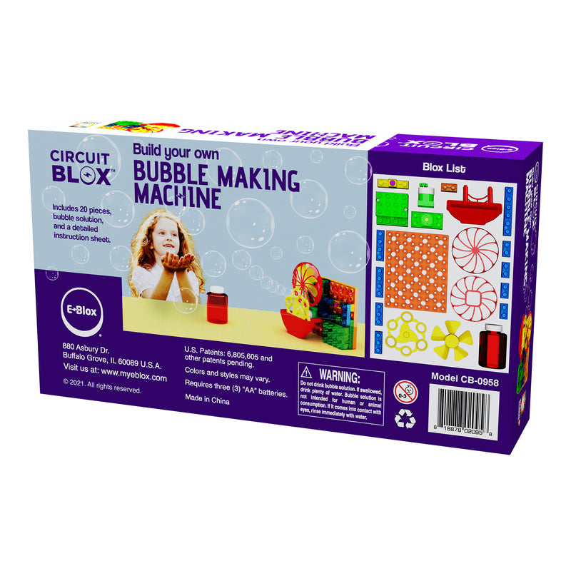 Circuit Blox™ BYO Bubble Making Machine, Student Set