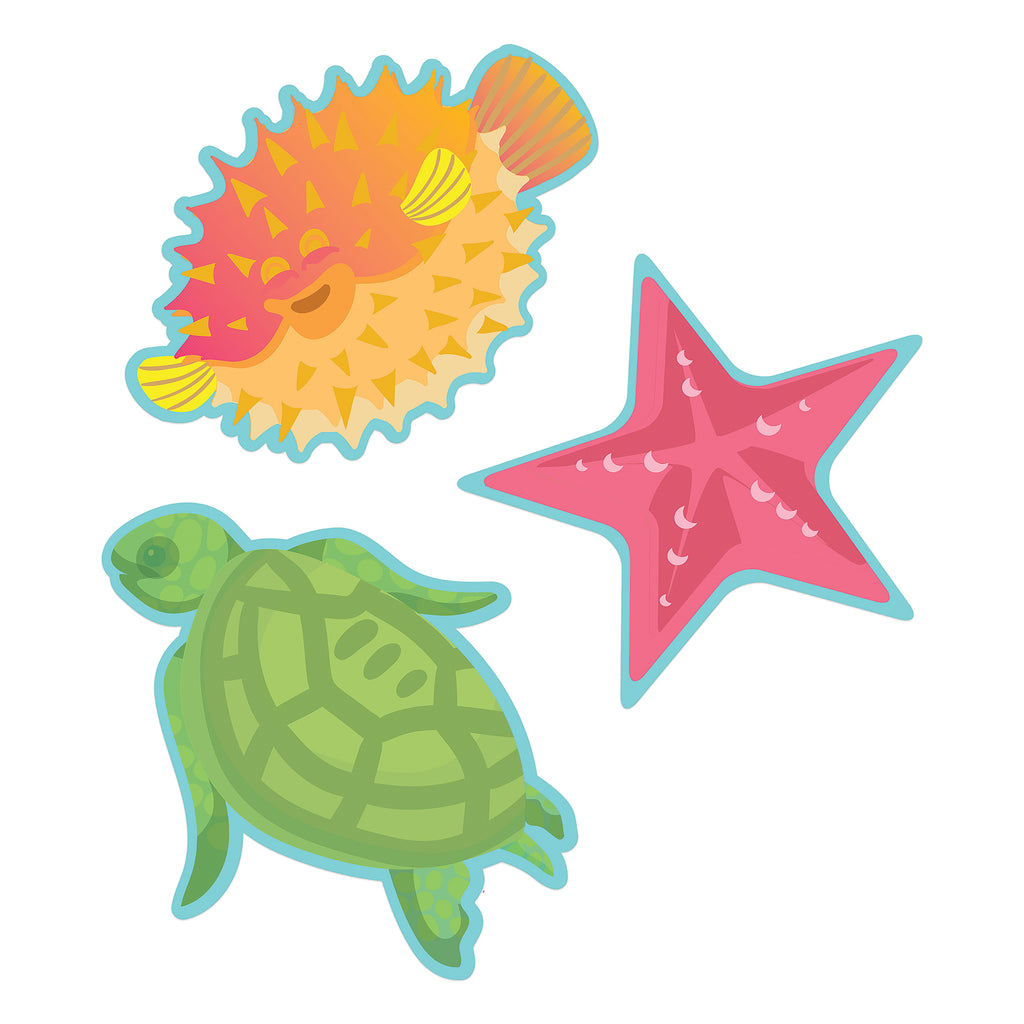 Seas The Day Fish Paper Cut-outs