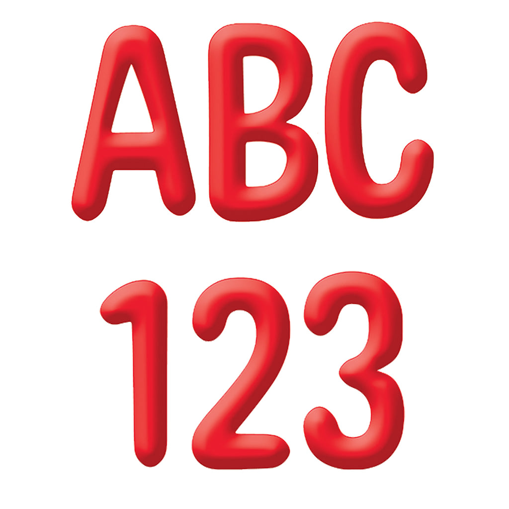 Solid Red 4in Deco Letters Color My World