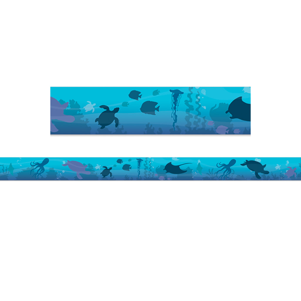 Seas The Day Blue Silhouettes Trim