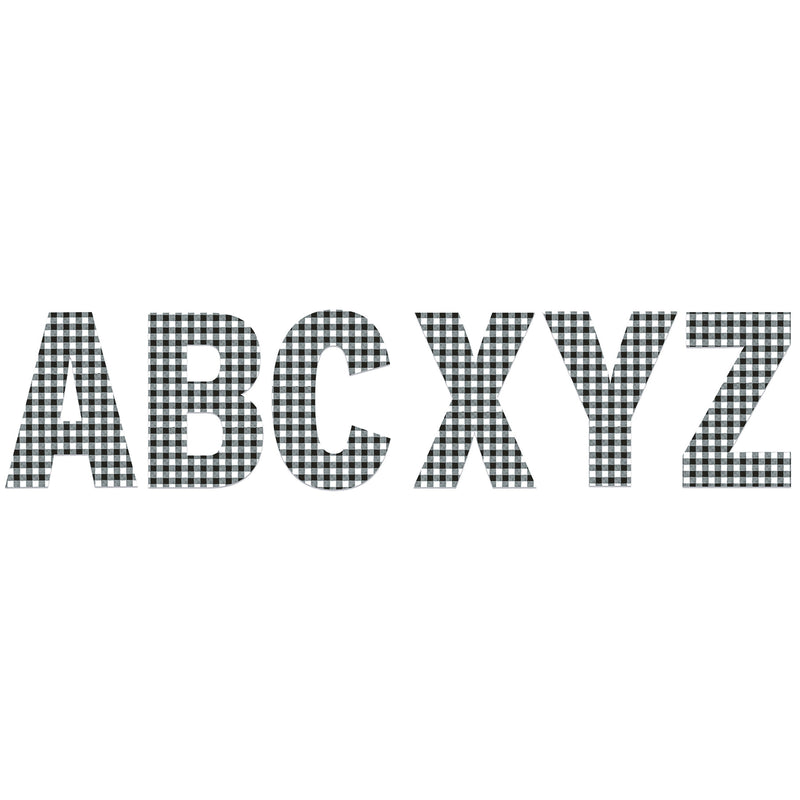 Gingham Jumbo 7in Deco Letters