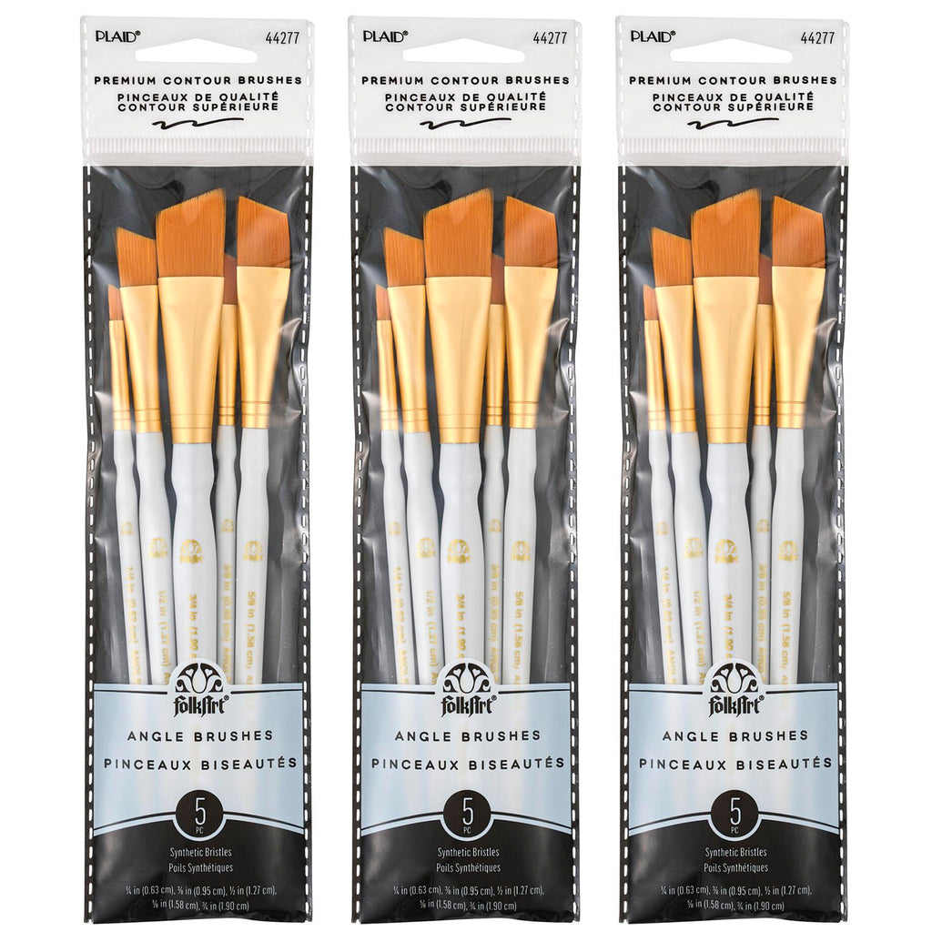 Angle Brush Set, 5 Per Set, 3 Sets