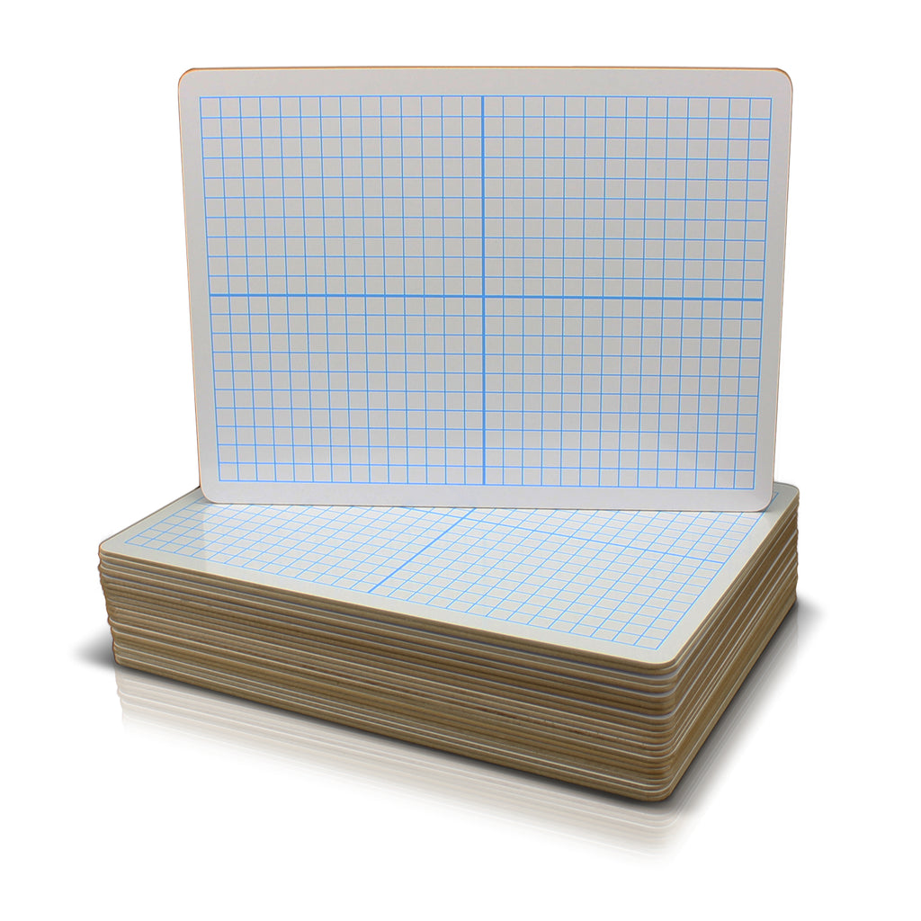 Dry Erase XY Axis/Dry Erase, Two Sided, 9 x 12, Class Pack of 24