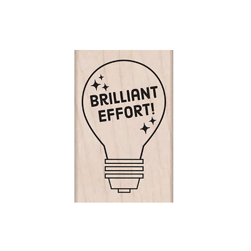 Brilliant Effort Wood Stamp, Pack of 3